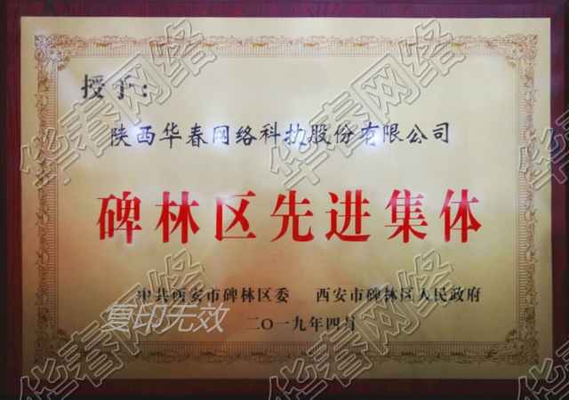 2019年西安市碑林區(qū)先進集